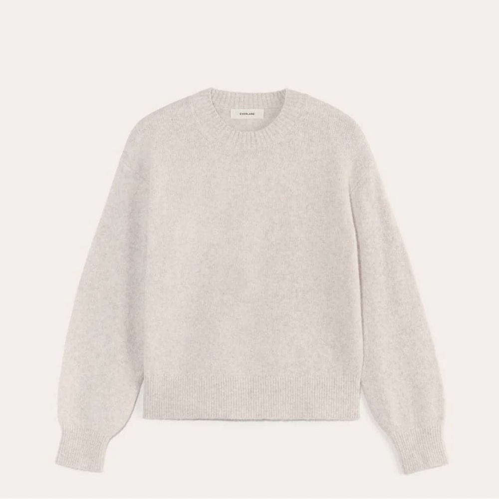 Cocoon Crew Plush Cotton Crewneck Sweater